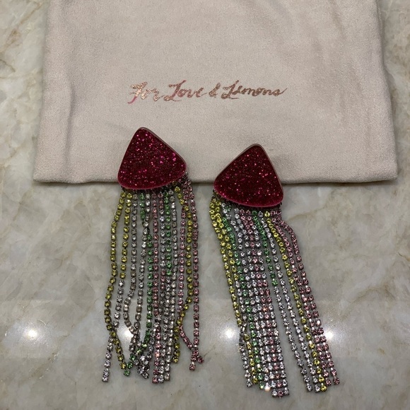 For Love and Lemons Azalea Crystal Earrings - Picture 6 of 7